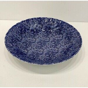 Royal Wessex Pasta Serving Bowl 8.75” Blue & White Floral Porcelain